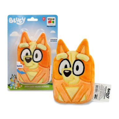 PELUCHE SQUISHY HEAD BINGO - BLUEY - 1