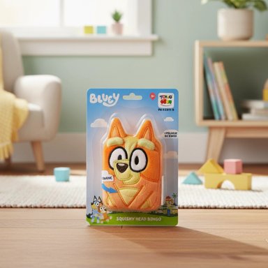 PELUCHE SQUISHY HEAD BINGO - BLUEY - 7