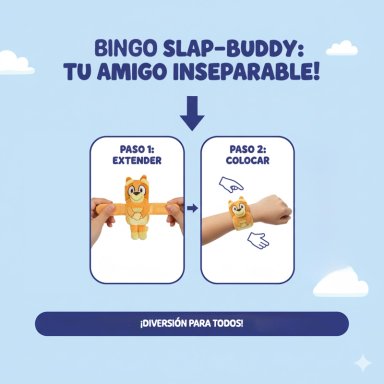 PELUCHE SLAP-BUDDY BINGO - BLUEY - 6