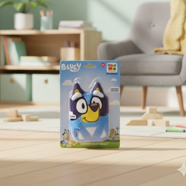 PELUCHE SQUISHY HEAD BLUEY - BLUEY - 7