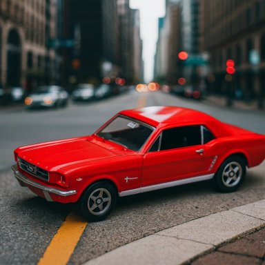 AUTO FORD MUSTANG COUPE 1964 ESCALA 1:60 - WELLY - 5