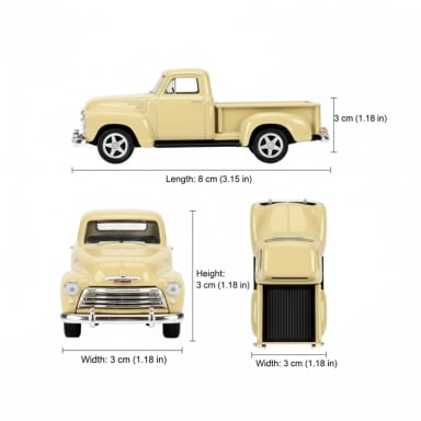 SUV CHEVROLET 3100 PICK UP ESCALA 1:60 - WELLY - 7