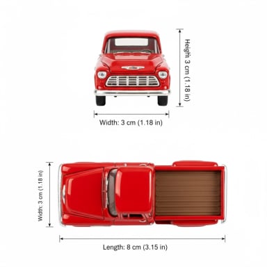 AUTO CHEVROLET STEPSIDE ESCALA 1:60 - WELLY - 4