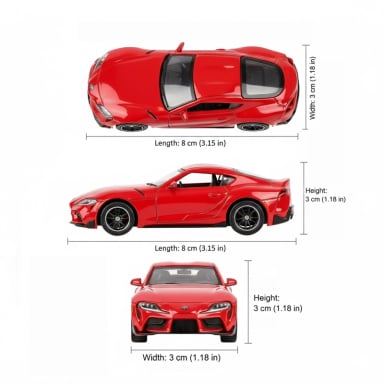 AUTO TOYOTA SUPRA ESCALA 1:60 - WELLY - 7