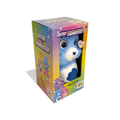PELUCHE GRUÑOSITO AZUL 25 CM EN CAJA - OSITOS CARIÑOSITOS - 5