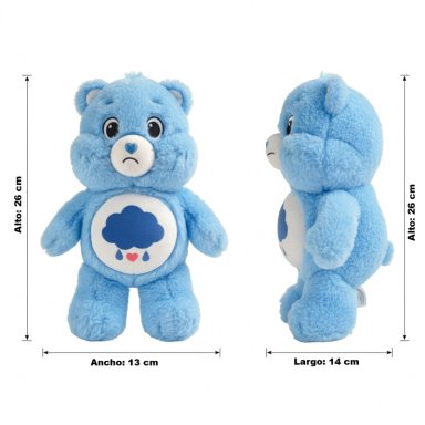PELUCHE GRUÑOSITO AZUL 25 CM EN CAJA - OSITOS CARIÑOSITOS - 6