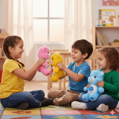 PELUCHE GRUÑOSITO AZUL 25 CM EN CAJA - OSITOS CARIÑOSITOS - 8