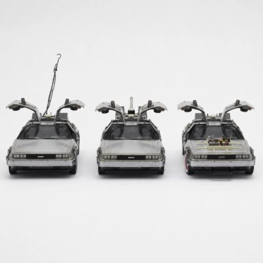 PACK X3 DELOREAN VOLVER AL FUTURO TRILOGIA WELLY 1:24 - 3
