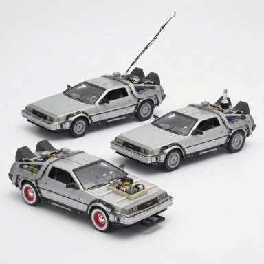 PACK X3 DELOREAN VOLVER AL FUTURO TRILOGIA WELLY 1:24 - 4