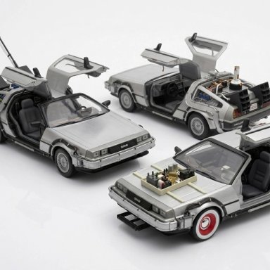 PACK X3 DELOREAN VOLVER AL FUTURO TRILOGIA WELLY 1:24 - 5