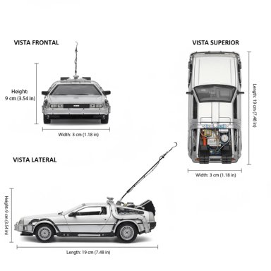 PACK X3 DELOREAN VOLVER AL FUTURO TRILOGIA WELLY 1:24 - 6