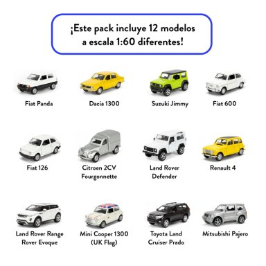 PACK X12 AUTOS WELLY MODERNOS ESCALA 1:60 - 6