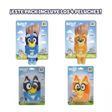 PACK PELUCHES BLUEY Y BINGO X4 UNIDADES - 7