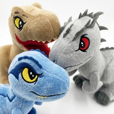 PACK X3 PELUCHES JURASSIC WORLD COLECCION COMPLETA - 2