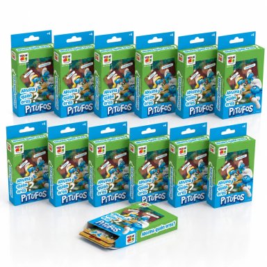 PACK 12 FLASH CARDS ADIVINA QUIE N ERES LOS PITUFOS - 1