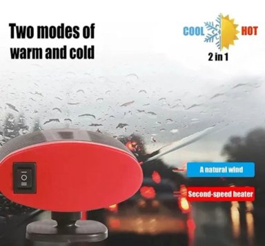 CALEFACTOR AUTO 12V VENTILADOR AIRE CALIENTE 150W - 2