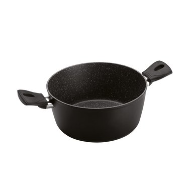 SET CACEROLA 20CM ANTIADHERENTE NEGRO CON TAPA DAILY - 2