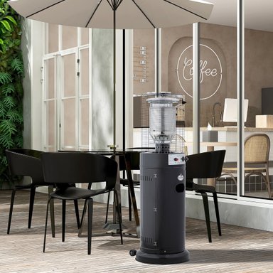 ESTUFA A GAS EXTERIOR TERRAZA CILDRO LW NEGRA 1,35 METROS - 8