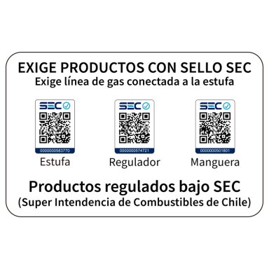 Estufa a Gas Interior 5 Kg 2,8 Kw VARME  Blue - 10