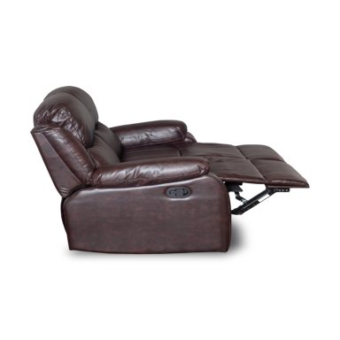 BERGER RECLINABLE 2 CUERPOS COLOR BROWN DARK - 2