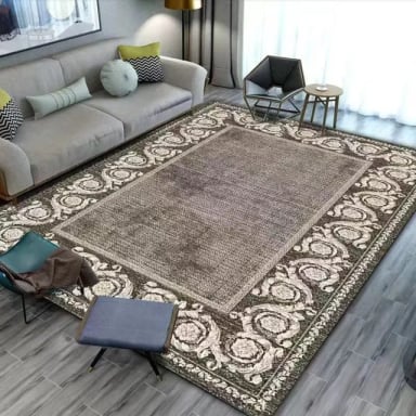 ALFOMBRA DE PISO 200X300 CM TEXTURA SUAVE PIEL DE DURAZNO BASE ANTIDESLIZANTE - 1