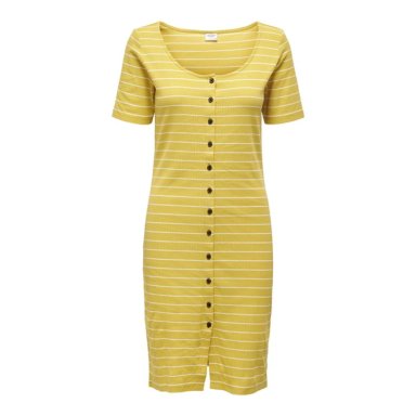 VESTIDO AJUSTADO MUJER JACQUELINE DE YONG AMARILLO - 3