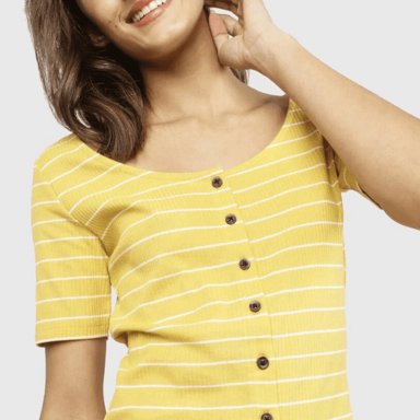 VESTIDO AJUSTADO MUJER JACQUELINE DE YONG AMARILLO - 6