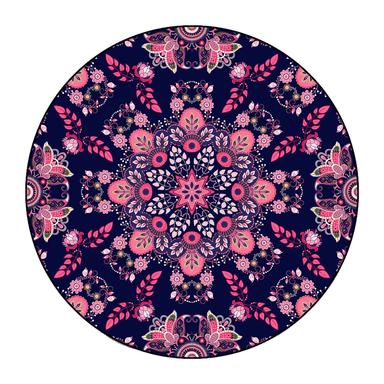 ALFOMBRA ANTIDESLIZANTE REDONDA 200 CM PISO HOGAR DECORATIVA - 1