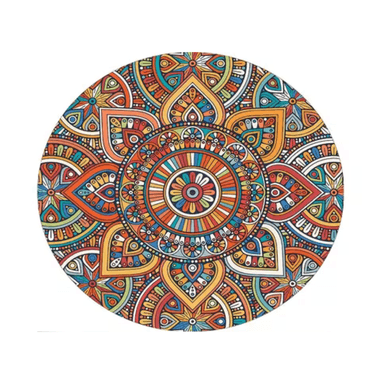 ALFOMBRA ANTIDESLIZANTE REDONDA 200 CM PISO HOGAR DECORATIVA - 3