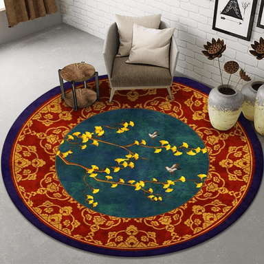 ALFOMBRA ANTIDESLIZANTE REDONDA 200 CM PISO HOGAR DECORATIVA - 1