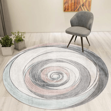 ALFOMBRA ANTIDESLIZANTE REDONDA 200 CM PISO HOGAR DECORATIVA - 1