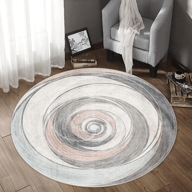 ALFOMBRA ANTIDESLIZANTE REDONDA 200 CM PISO HOGAR DECORATIVA - 4