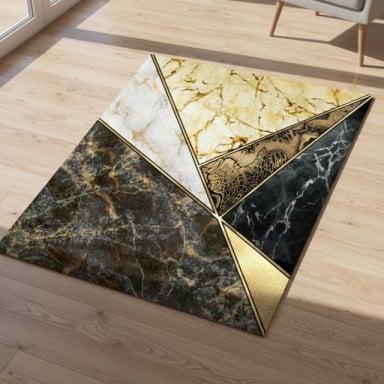 ALFOMBRA DE PISO 150X200CM TEXTURA SUAVE PIEL DE DURAZNO BASE ANTIDESLIZANTE - 1