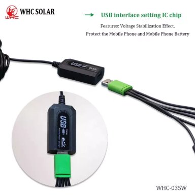 PANEL SOLAR PORTÁTIL CARGADOR MÚLTIPLE 35W - 3
