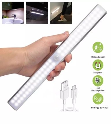 BARRA LUZ LED INTELIGENTE CON SENSOR DE MOVIMIENTO RECARGABLE - 6
