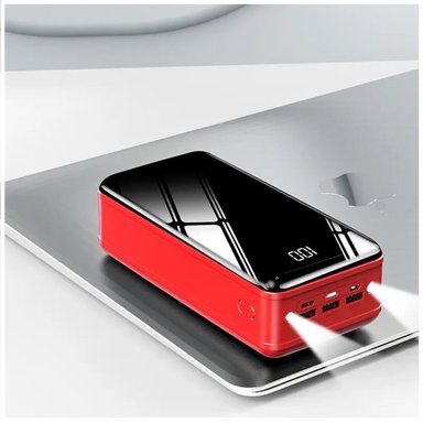CARGADOR PORTÁTIL POWER BANK 50000 MAH 3USB TIPO C LIGHTNING LINTERNA - 1