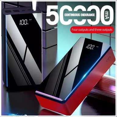 CARGADOR PORTÁTIL POWER BANK 50000 MAH 3USB TIPO C LIGHTNING LINTERNA - 3