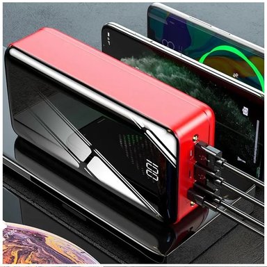 CARGADOR PORTÁTIL POWER BANK 50000 MAH 3USB TIPO C LIGHTNING LINTERNA - 6