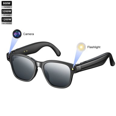 GAFAS INTELIGENTES CAMARA HD 8MP GRABACION 1200P TRADUCCION AI WIFI BLUETOOTH - 1