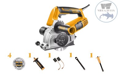 SIERRA CIRCULAR INGCO CORTADORA MURO ELÉCTRICA 1500 W 125 MM+ 8 PZ - 1