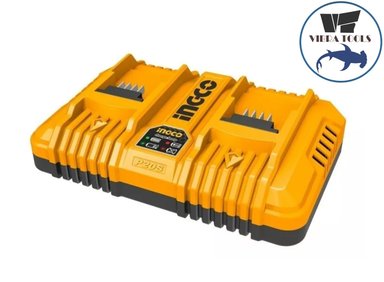 CARGADOR INGCO RÁPIDO DOBLE BATERÍAS 20V 2/4/5 AH INDUSTRIAL - 1