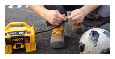 KIT INGCO COMPRESOR INALÁMBRICO 20V 160 PSI + BAT+ CARG+ ACC - 6