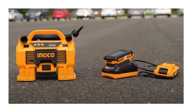KIT INGCO COMPRESOR INALÁMBRICO 20V 160 PSI + BAT+ CARG+ ACC - 7