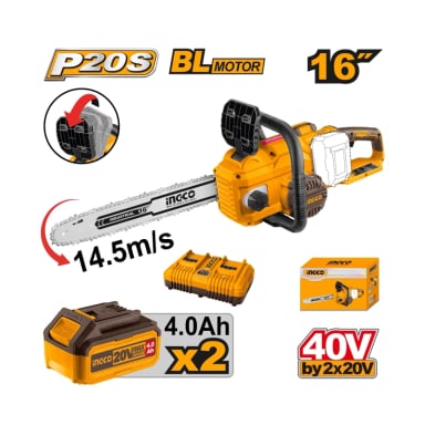 MOTOSIERRA INGCO INALAMBRICA BRUSHLESS 16 P 40 V CGSLI401682 - 3