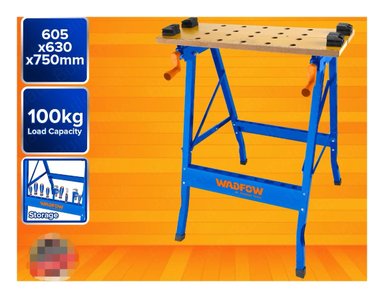 BANCO WADFOW TRABAJO PLEGABLE 100 KG 60X63X75 CM WWE1525 - 2