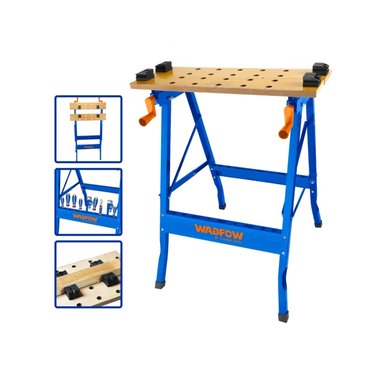 BANCO WADFOW TRABAJO PLEGABLE 100 KG 60X63X75 CM WWE1525 - 6