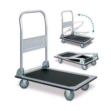 CARRO PLEGABLE SIN MARCA HC150A 150 KG 73 X 47 X 82 CM ACERO MIRLO - 1