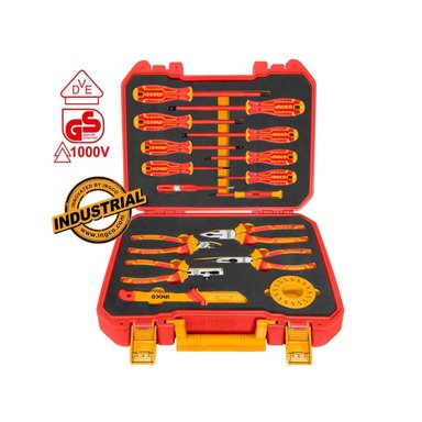 SET HERRAMIENTAS AISLADOS VDE INGCO INDUSTRI 16 PZ HKITH1601 - 4