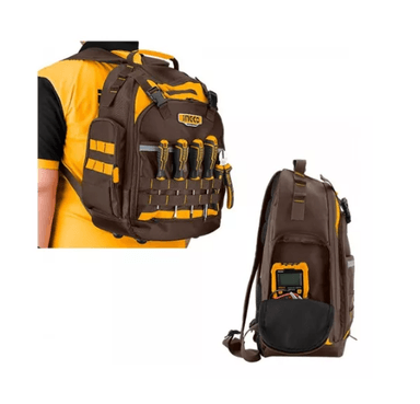 MOCHILA INGCO PORTA HERRAMIENTA INDUSTRIAL 46X38X17 HBP01028 - 1
