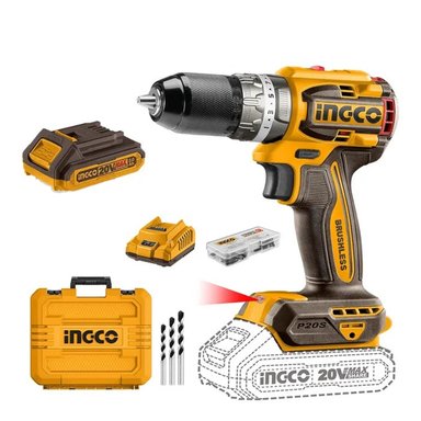 TALADRO PERCUTOR INAL INGCO BRUSHLESS +BAT +CARG CIDLI20602 - 7